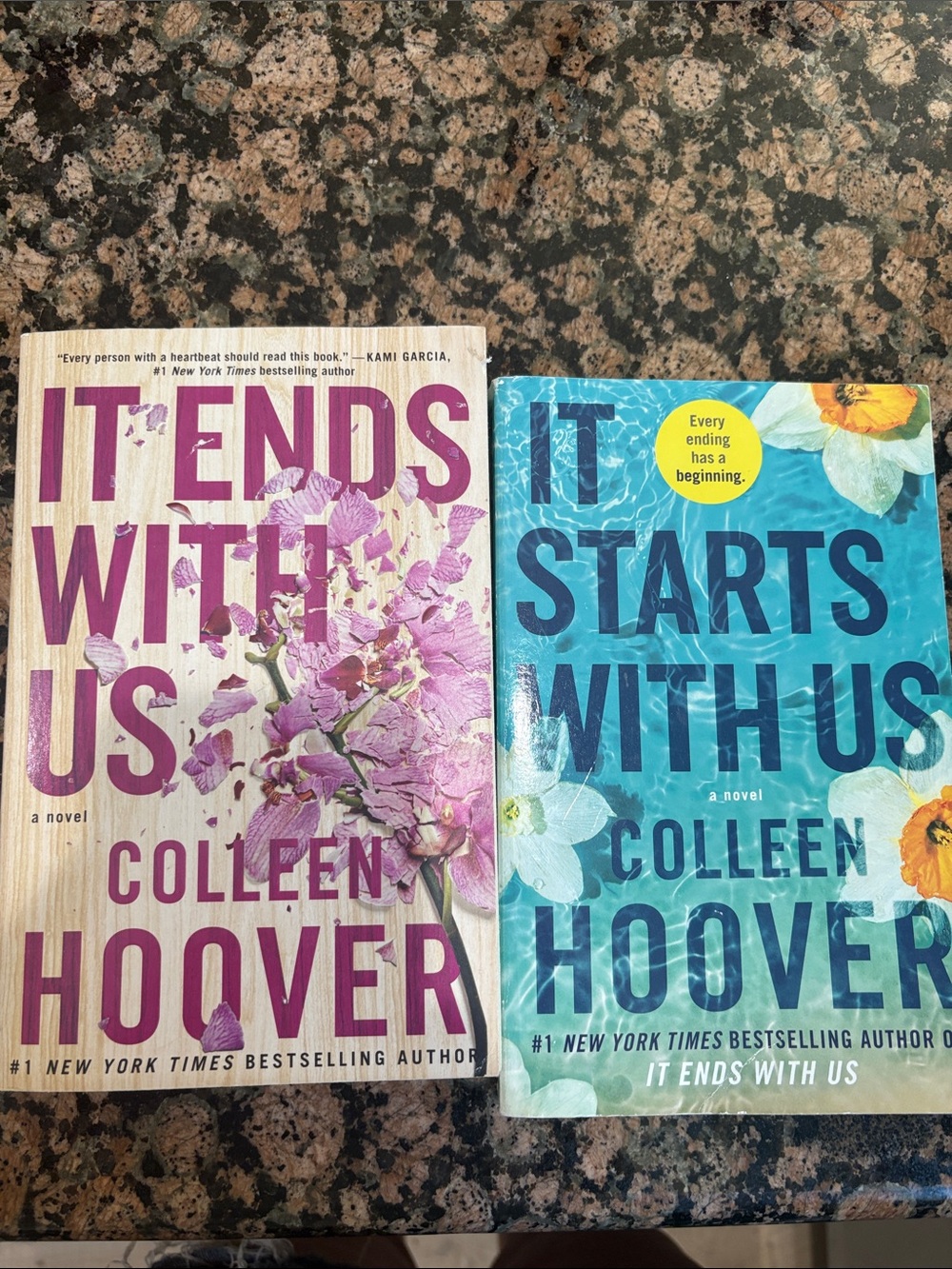It Ends With Us / It Starts With Us Book Set - Pink & Blue
